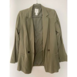 H&M Khaki Green Blazer in SZ Us 4